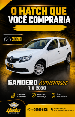 RENAULT Sandero 1.0 4P FLEX AUTHENTIQUE