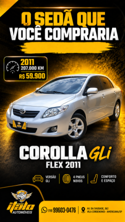 TOYOTA Corolla 1.8 16V 4P GLI FLEX AUTOMÁTICO