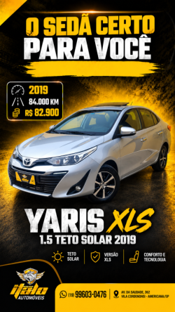 TOYOTA Yaris Hatch 1.5 16V 4P FLEX XLS CONNECT MULTIDRIVE AUTOMÁTICO CVT