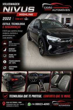 VOLKSWAGEN Nivus 1.0 4P FLEX 200 TSI HIGHLINE TURBO AUTOM�TICO