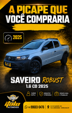 VOLKSWAGEN Saveiro 1.6 16V FLEX MSI ROBUST CABINE DUPLA