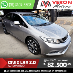 HONDA Civic 2.0 16V 4P FLEX LXR AUTOMTICO