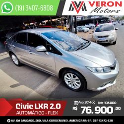 HONDA Civic 2.0 16V 4P FLEX LXR AUTOMTICO