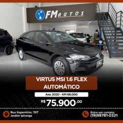 VOLKSWAGEN Virtus 1.6 4P MSI FLEX AUTOMTICO