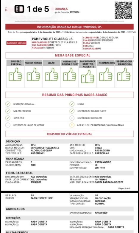 CHEVROLET Classic Sedan 1.0 4P VHCE FLEX LS, Foto 8