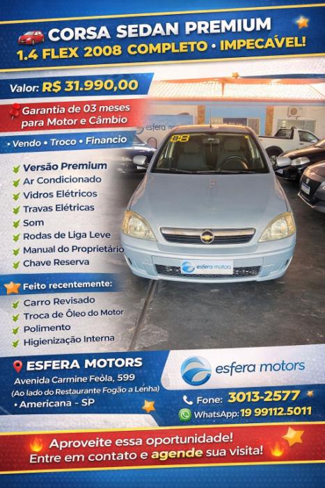 CHEVROLET Corsa Sedan 1.4 4P PREMIUM FLEX, Foto 1