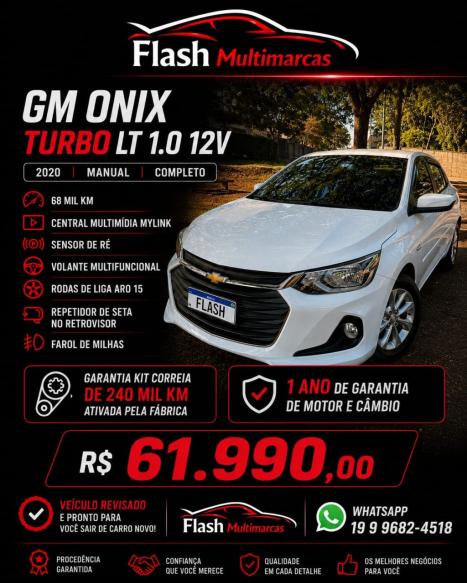 CHEVROLET Onix Hatch 1.0 12V 4P FLEX LT TURBO, Foto 1