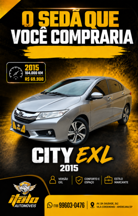 HONDA City Sedan 1.5 16V 4P EXL FLEX AUTOMÁTICO, Foto 1
