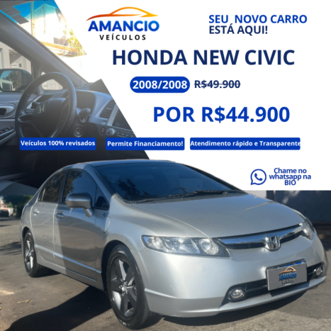 HONDA Civic 1.8 16V 4P LXS AUTOMÁTICO, Foto 1 HONDA Civic 1.8 16V 4P LXS AUTOMÁTICO, Foto 1