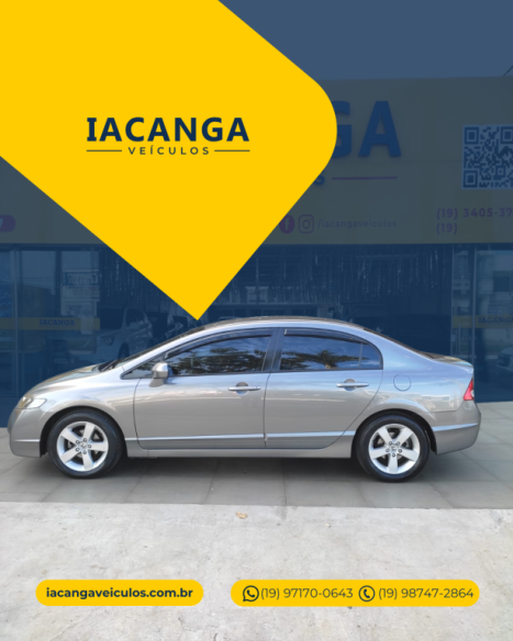 HONDA Civic 1.8 16V 4P FLEX LXS AUTOM�TICO, Foto 3