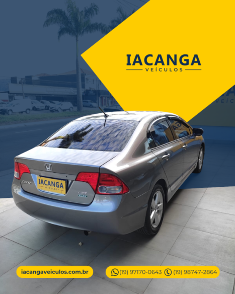 HONDA Civic 1.8 16V 4P FLEX LXS AUTOM�TICO, Foto 4