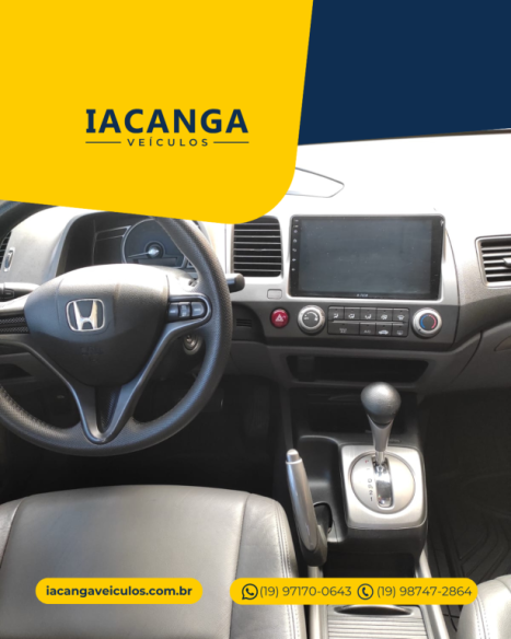 HONDA Civic 1.8 16V 4P FLEX LXS AUTOM�TICO, Foto 6