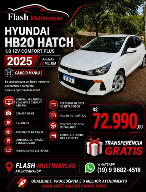 HYUNDAI HB 20 Hatch 1.0 12V 4P FLEX COMFORT PLUS, Foto 1