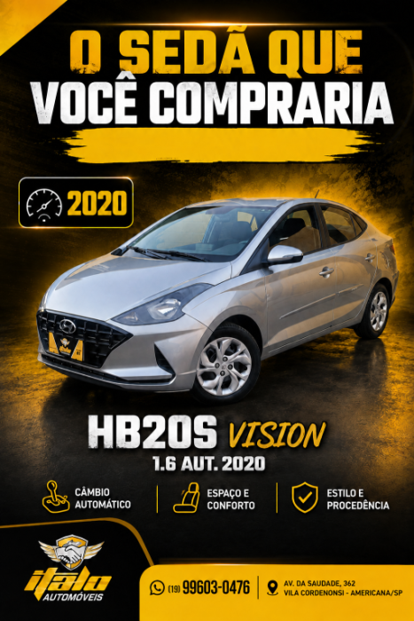 HYUNDAI HB 20 Sedan 1.6 16V 4P FLEX VISION AUTOM�TICO, Foto 1