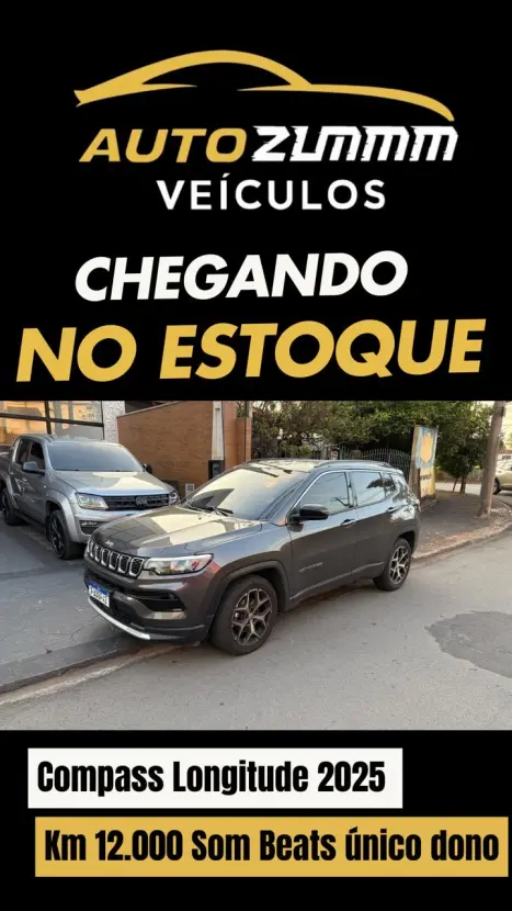 JEEP Compass 1.3 16V 4P FLEX LONGITUDE T270 TURBO AUTOMÁTICO, Foto 1