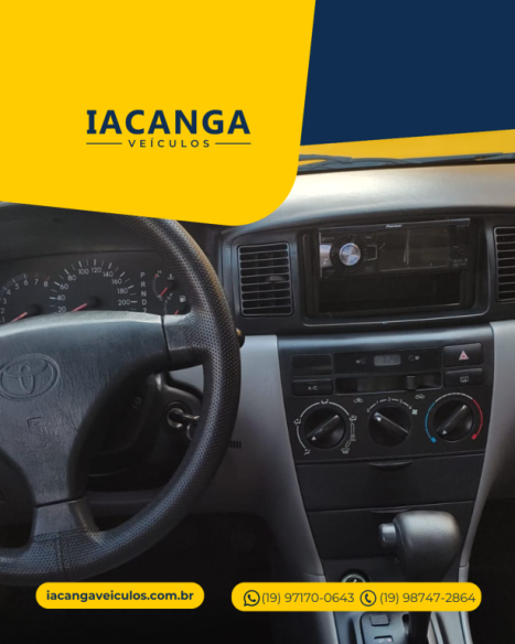 TOYOTA Corolla 1.6 16V 4P XLI AUTOM�TICO, Foto 6