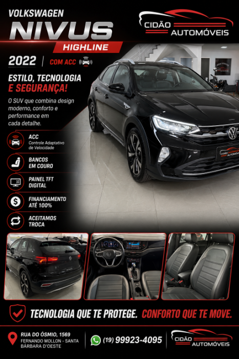 VOLKSWAGEN Nivus 1.0 4P FLEX 200 TSI HIGHLINE TURBO AUTOM�TICO, Foto 1