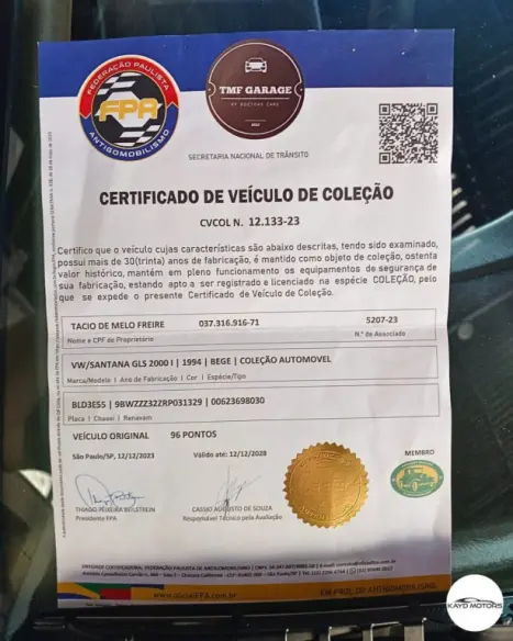 VOLKSWAGEN Santana 1.8 GLS, Foto 9