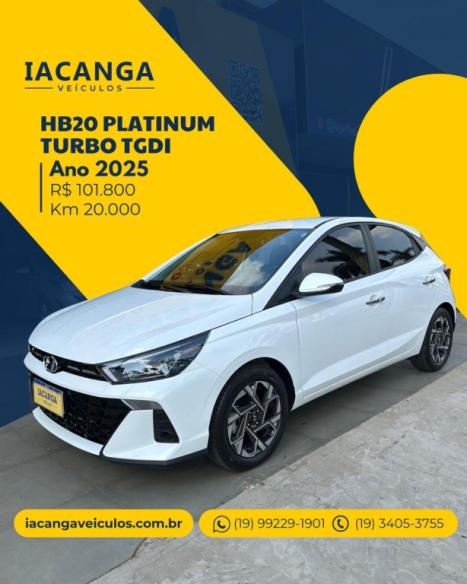 HYUNDAI HB 20 Hatch 1.0 12V 4P FLEX TGDI PLATINUM PLUS TURBO AUTOMTICO, Foto 1